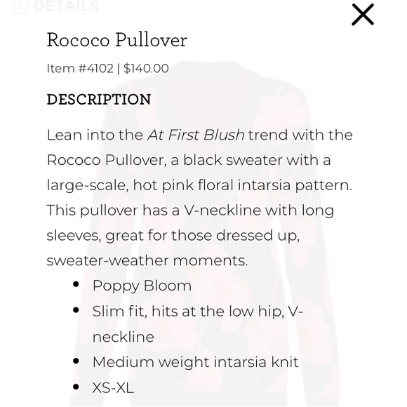 CAbi Rococo Pullover - Picture 6 of 7